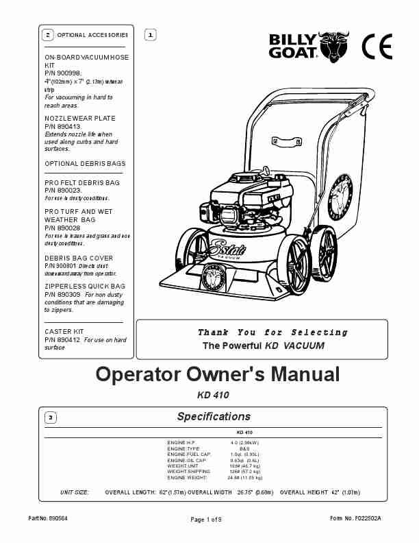 Billy Goat Vacuum Cleaner KD 410-page_pdf